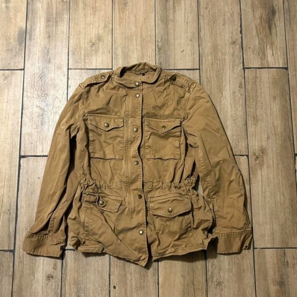 Woman Tan Jacket